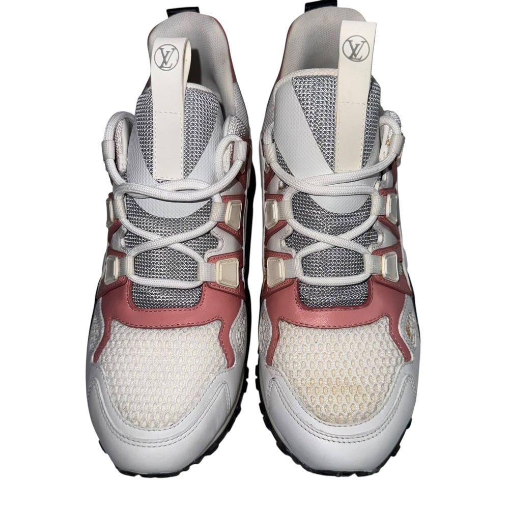 Louis Vuitton Run Away Sneaker Women's 36.5 White Pink CL1118 Made‎ in Italy - Picture 5 of 16